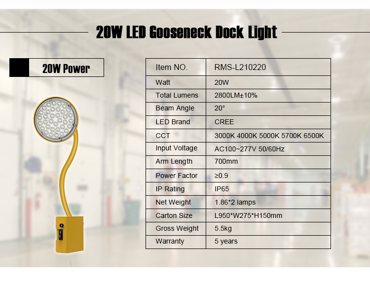 LED Gooseneck Dock Light